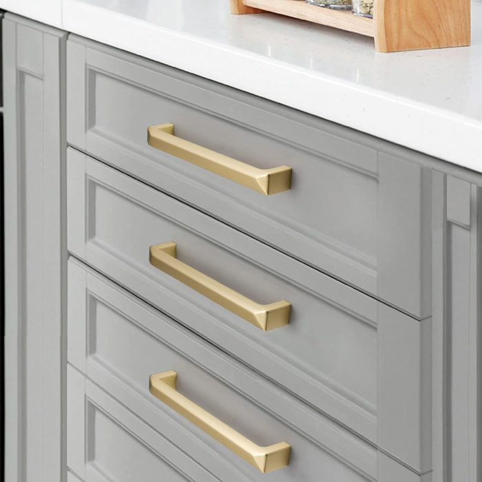 Manere aurii pentru dulapuri- 170 mm, 160mm intre gauri set 10 buc [5]