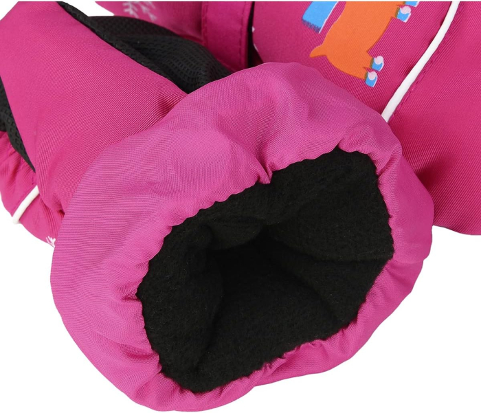 Manusi de iarna pentru copii 4-7 ani Roz, 1 deget [3]