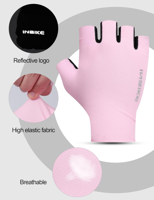 Manusi roz pentru femei, ideale ciclism, respirabile, antiderapante XL [2]