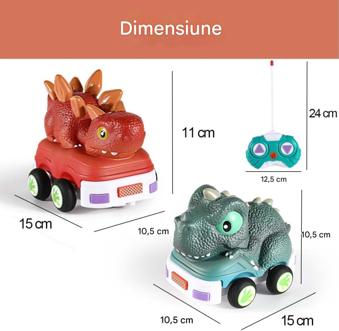 Mașinuta tip dinozaur controlata din telecomanda pentru copii 2-5 ani [7]