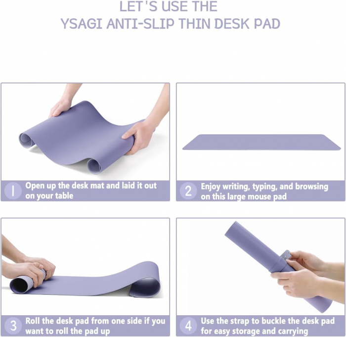 Mouse pad 60x35 cm movdin piele artificiala, impermeabil, moale [6]