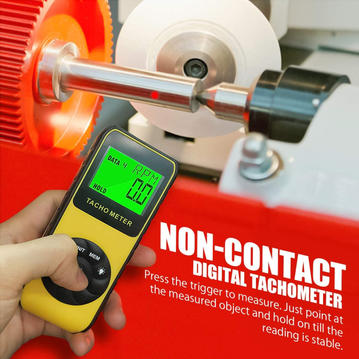 Tahometru laser foto fără contact 7.0-99.999 RPM, tester RPM pentru mașină (AIOMEST AI-9235C) [2]