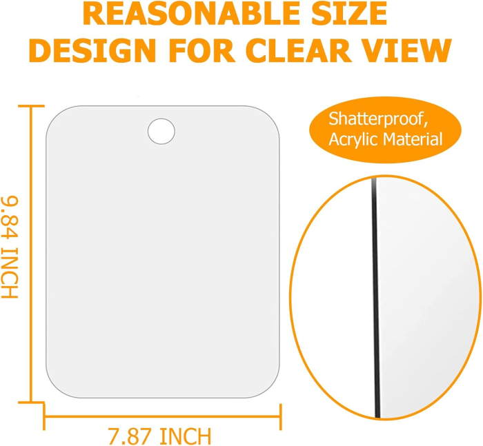 Oglinda de dus fara rama,fara aburire, fara gaurire 26x25 cm [3]