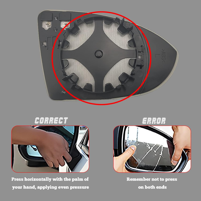 Oglindă retrovizoare convexă încălzită, compatibilă cu Golf 7, partea stângă a șoferului, 5G0857522 [5]