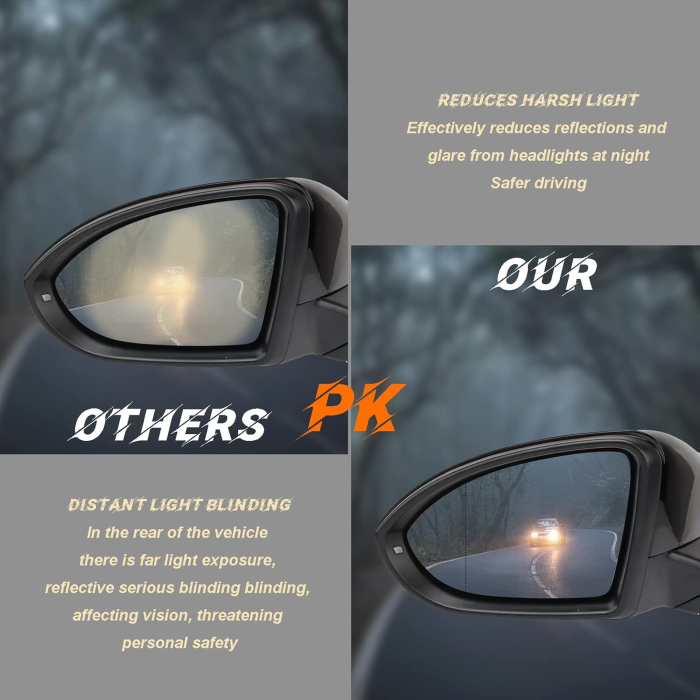 Oglindă retrovizoare convexă încălzită, compatibilă cu Golf 7, partea stângă a șoferului, 5G0857522 [4]