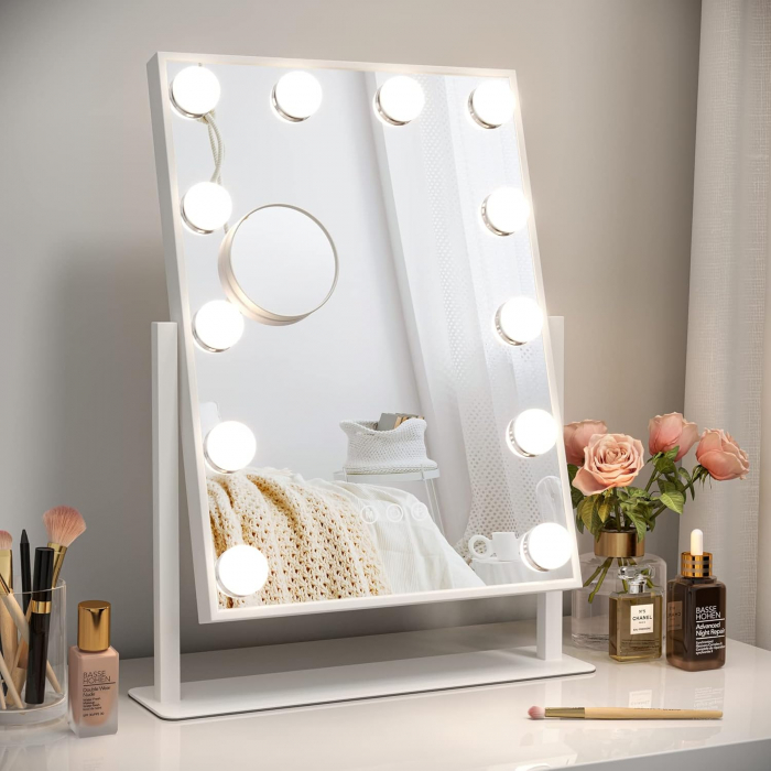 Oglinda Hollywood  de machiaj cu 14 LED-uri 30 x 41 cm [5]