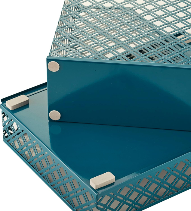 Organizator de birou din metal cu plasa, 4 piese [4]