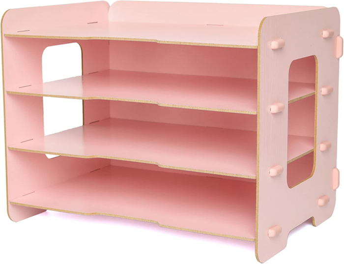 Organizator Roz de birou din lemn cu 4 niveluri [6]