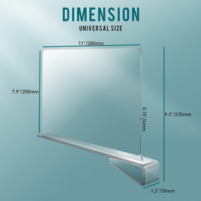 Organizator din plastic transparent pentru rafturi dulapuri, birouri, depozite set 8 bucati [2]