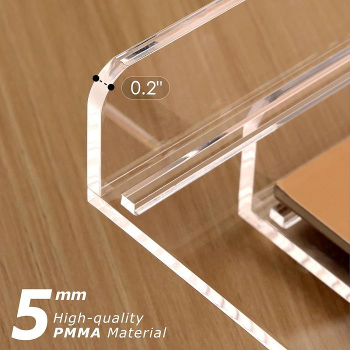 Organizator transparent de birou din acril cu 2 niveluri [7]