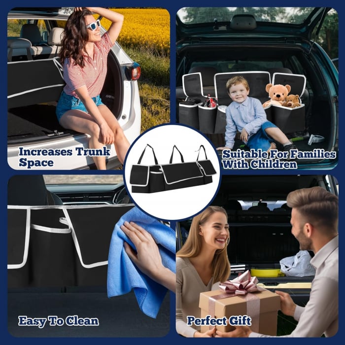 Organizator portbagaj auto cu 4 compartimente [6]