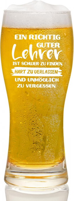 Pahar din sticla transparenta pentru bere, capacitate 460 ml [1]
