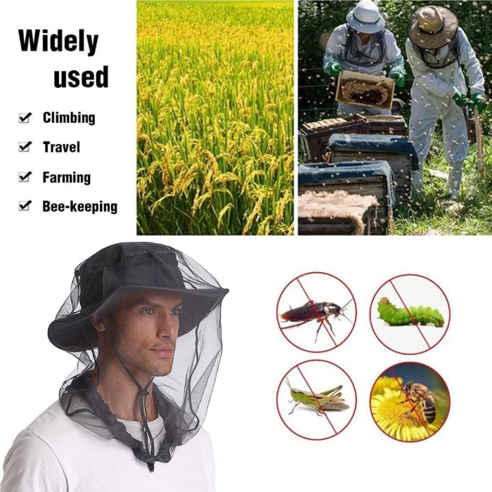 Plasa pentru cap de protectie contra insectelor, 3 bucati [3]
