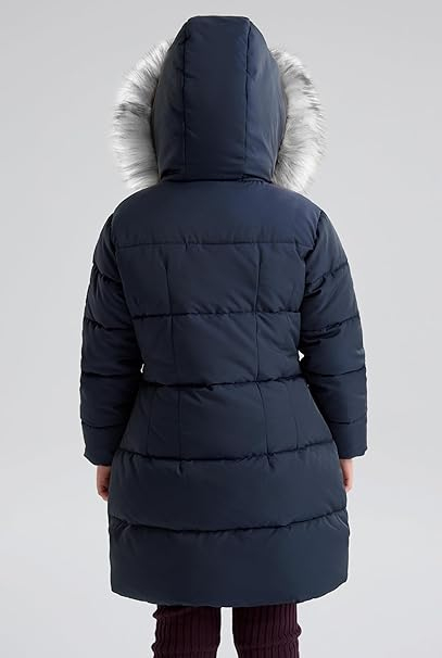 Geaca iarna pentru fetite, imblanita, albastru 6 ani [3]