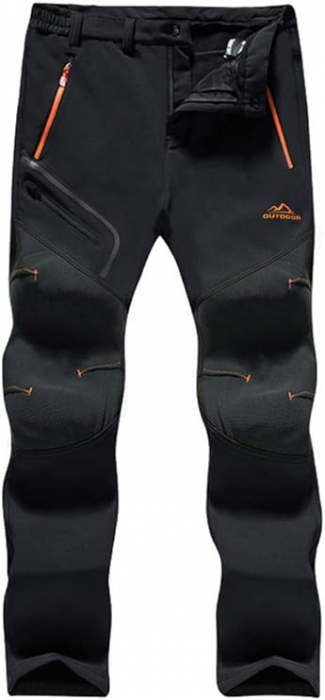 Pantaloni barbati, softshell, impermeabili, rezistenți la vânt, funcționali, camping, drumeții 38 [1]
