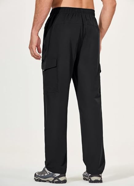 Pantaloni de drumutii pentru barbati, impermeabili, 4 buzunare, negri L [2]