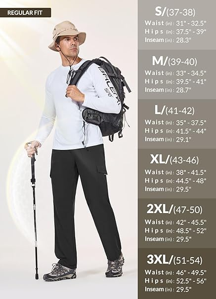 Pantaloni de drumutii pentru barbati, impermeabili, 4 buzunare, negri L [7]