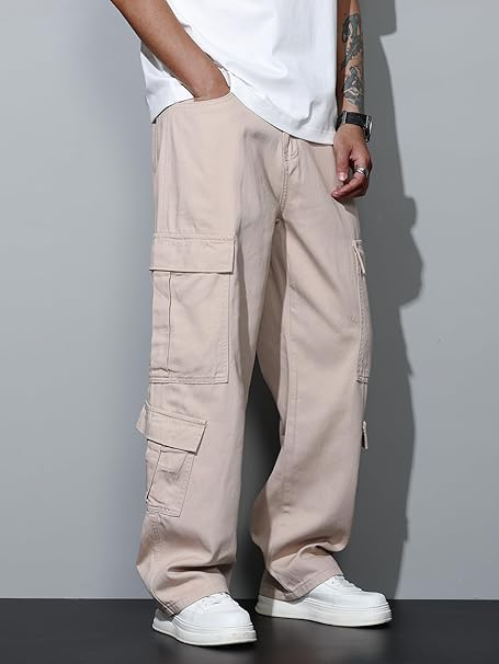 Pantaloni kaki cargo usori pentru barbati, rezistenti la uzura, 2XL [3]