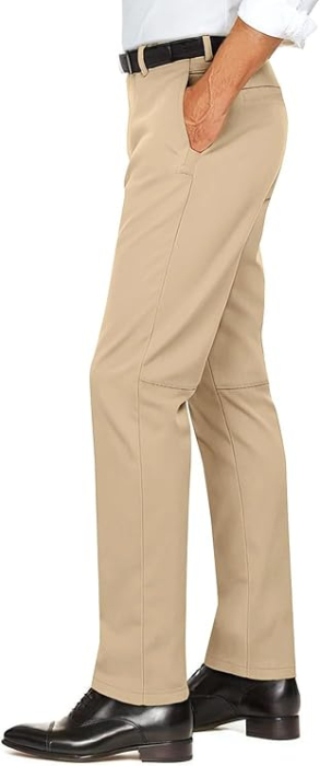 Pantaloni casual barbati, respirabili, elastici in talie, crem 28 [2]