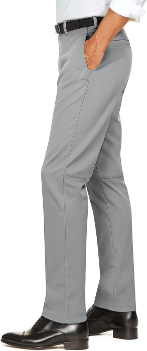 Pantaloni casual barbati, respirabili, elastici in talie, gri 34 [2]