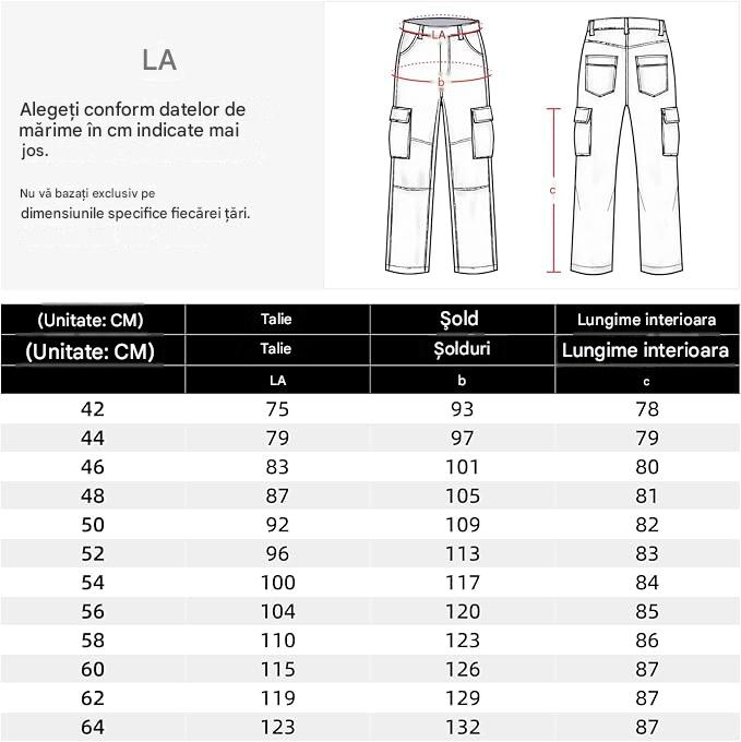 Pantaloni albastri de munca pentru bărbați, cu mai multe buzunare 54 [6]