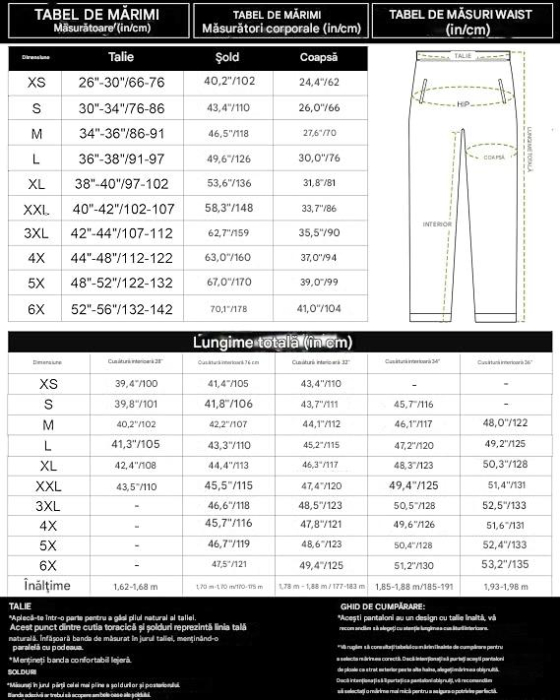 Pantaloni de Ploaie Impermeabili pentru Bărbați Ușori Rezistenți la Vânt - Negri XS/32L [6]