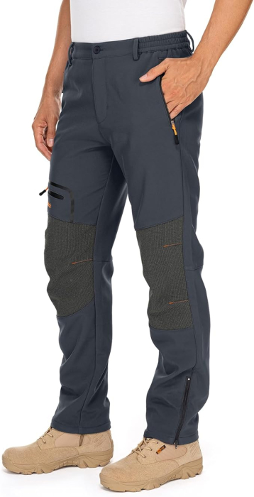 Pantaloni gri de ski de iarna pentru barbati, impermeabili, marimea 40 [2]