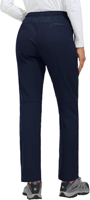 Pantaloni de ski de iarna pentru femei, impermeabili, albastri XL [4]