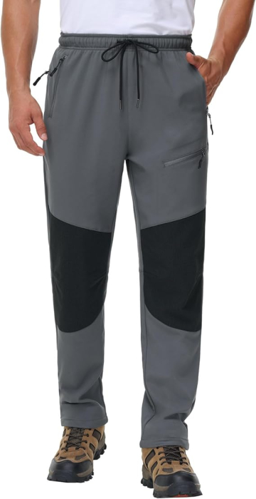 Pantaloni de ski de iarna pentru barbati, impermeabili, gri S [2]