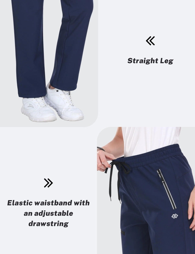 Pantaloni ski femei, softshell, impermeabili, captusiti flee, camping, drumeții 2XL albastri [4]