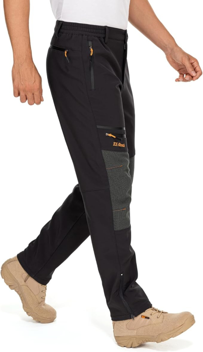 Pantaloni negri de ski de iarna pentru barbati, impermeabili, marimea 36 [6]