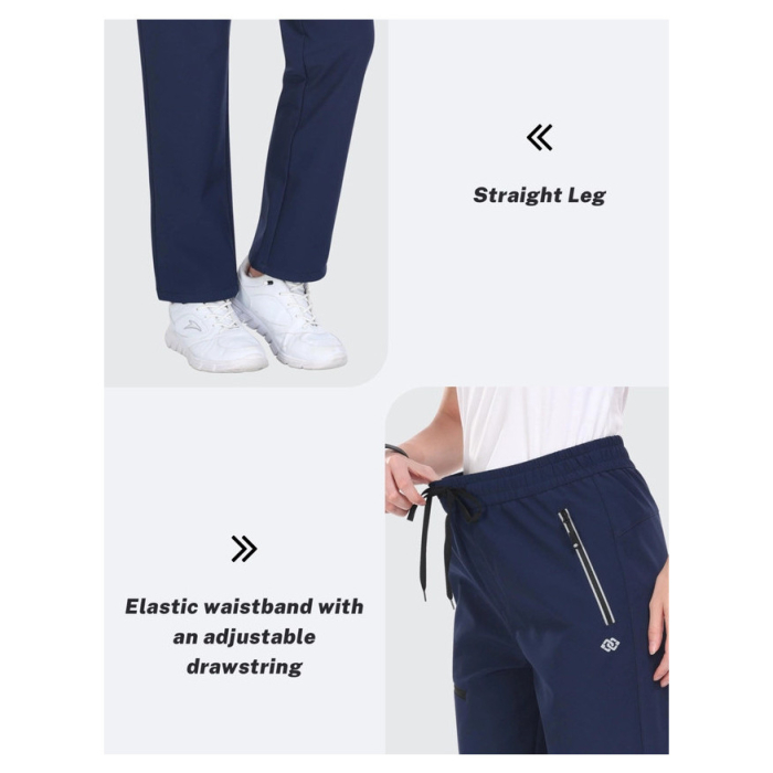 Pantaloni ski femei MOFIZ impermeabili, captusiti fleece, albastri, XL [4]
