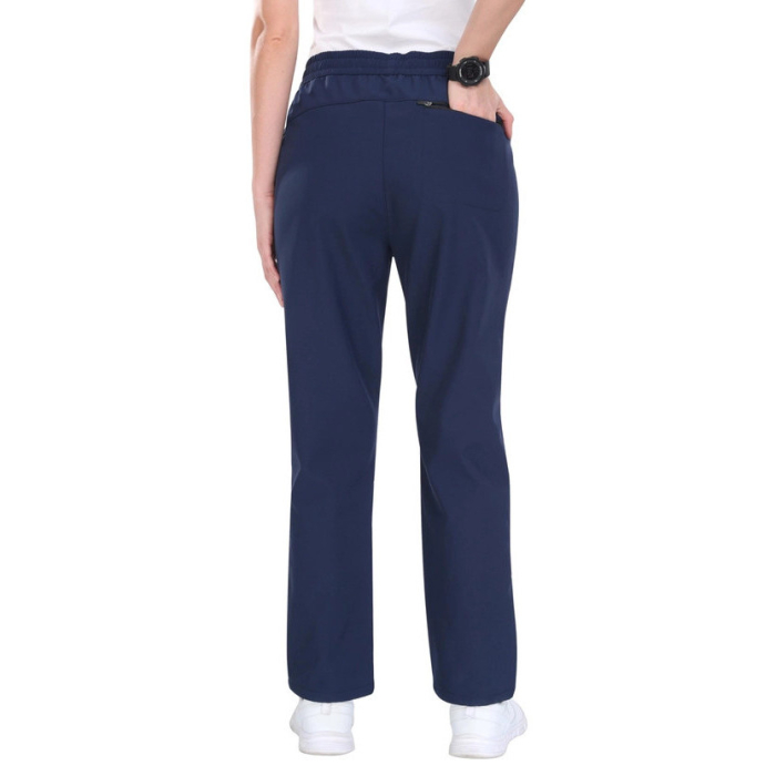 Pantaloni ski femei MOFIZ impermeabili, captusiti fleece, albastri, XL [2]