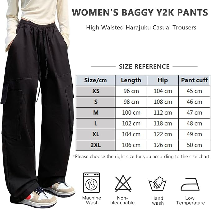 Pantaloni largi, respirabili, pentru uz zilnic, kaki S [7]