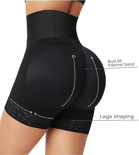 Boxeri din dantelă cu talie înaltă pentru femei – Control al abdomenului, 3XL [5]