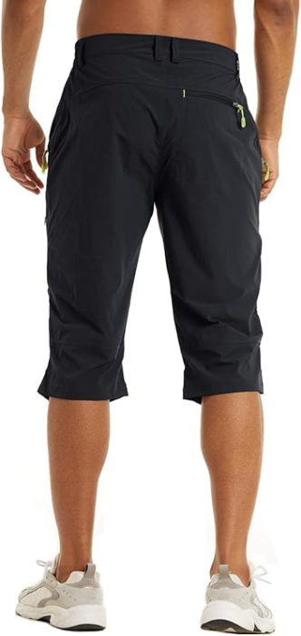 Pantaloni 3/4 gri inchis sport pentru barbatii, usori, respirabili, 3XL [3]