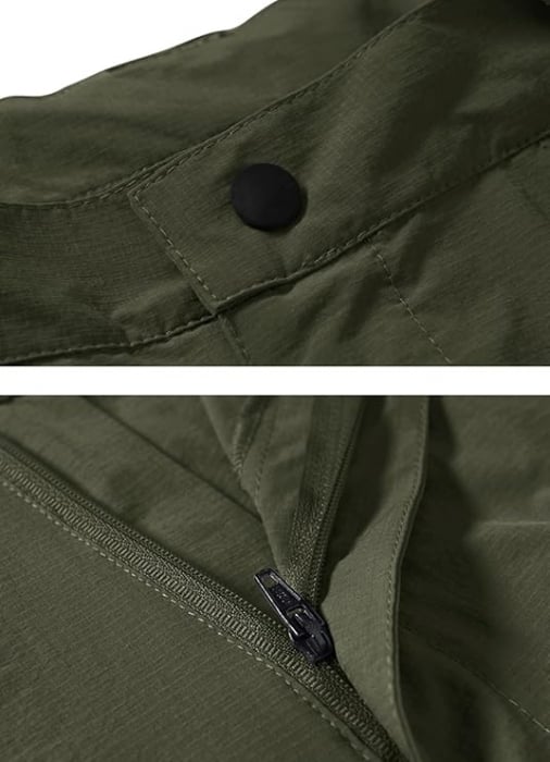 Pantaloni scurti cu uscare rapidă, elastici, funcționali, impermeabili, cu centură elastică, verde 36 [4]