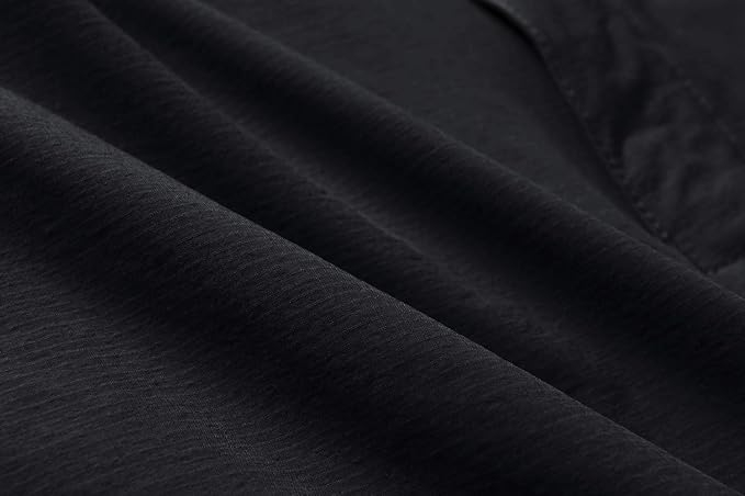 Pantaloni scurti cu uscare rapidă, elastici, funcționali, impermeabili, cu centură elastică, negru 32 [5]