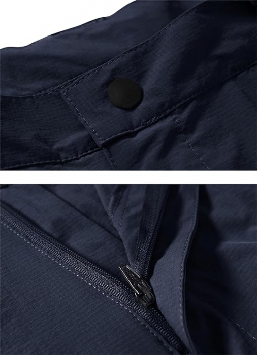Pantaloni scurti cu uscare rapidă, elastici, funcționali, impermeabili, cu centură elastică, albastru inchis 40 [4]