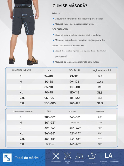 Pantaloni de ciclism MTB pentru bărbați, căptușiți și cu uscare rapidă, gri închis, S [6]