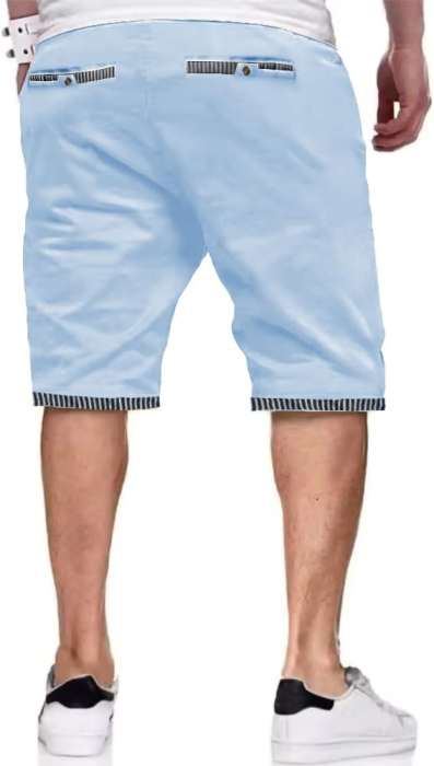 Pantaloni scurti de vară pentru bărbați, bleu M [2]