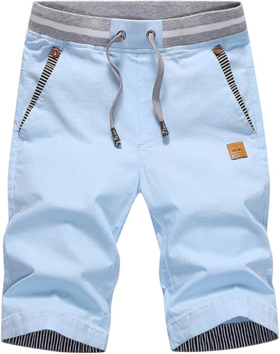 Pantaloni scurti de vară pentru bărbați, bleu M [3]