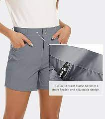 Pantaloni scurti respirabili pentru femei, cu 3 buzunare, gri 34 [2]