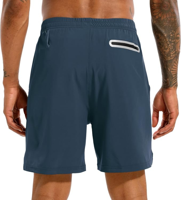 Pantaloni scurti sport pentru barbatii, usori, respirabili, gri S [4]