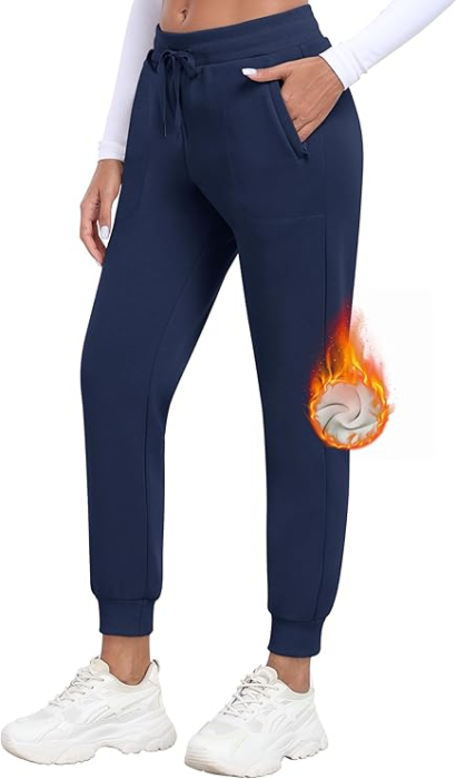 Pantaloni sport lungi respirabili pentru femei, albastru XS [2]