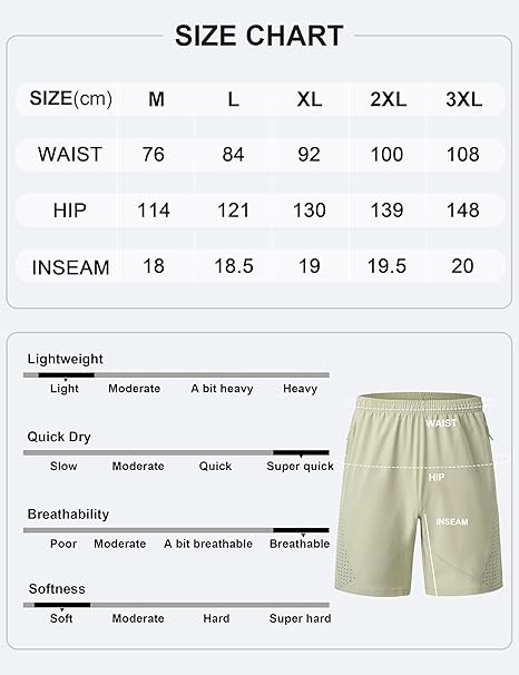 Pantaloni sport respirabili pentru barbati, crem XL [6]