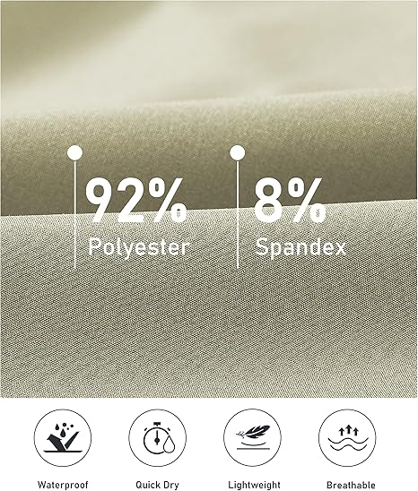 Pantaloni sport respirabili pentru barbati, crem XL [7]