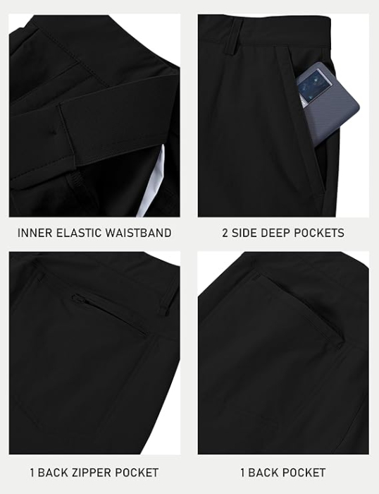 Pantaloni sport respirabili pentru barbati, negru 32 [4]