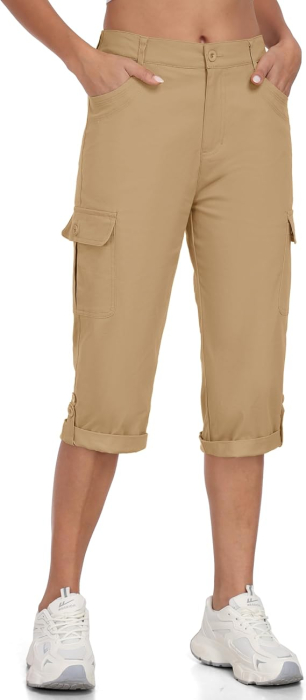 Pantaloni Scurți Damă MoFiz Cargo, 97% Bumbac, 6 Buzunare, Outdoor, 2XL [2]