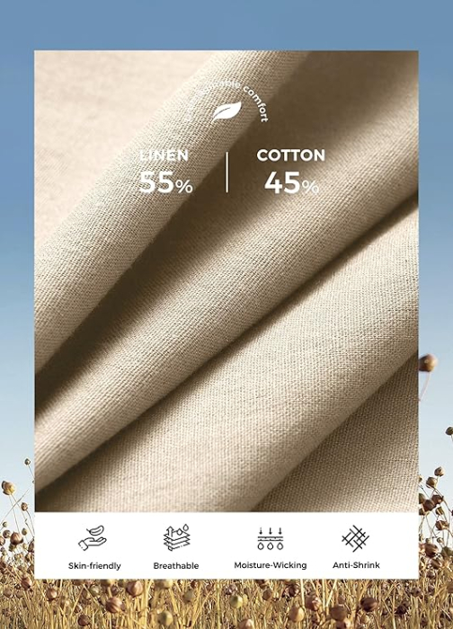 Pantaloni casual lejeri pentru femei, cu buzunare si snur in talie, Crem L [4]